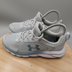 Under Armour Shoes Womens 6.5 Gray Charged Assert Run Sneakers 3024591-120 Flaws